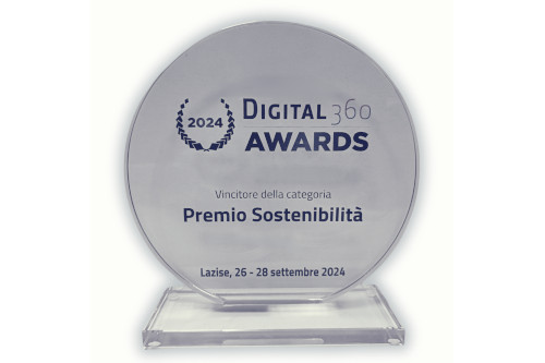 Premio sostenibilità ai Digital360 Awards 2024 progetto: SDS-FullService presso E.Miroglio